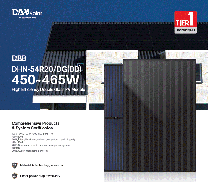 Dah Solar zonnepaneel 450Wp Glas-Glas Full black-Bificial